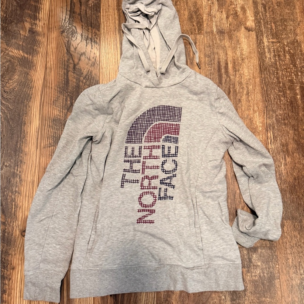 The North Face Light Gray Pullover Hoodie